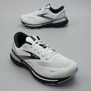 Brooks Ladies 8.5 2E Extra Wide Adrenaline GTS 23 Gray Running Shoes 1203812E039
